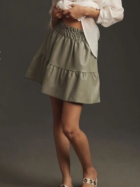 Anthropologie Light Blue Mini Skirt